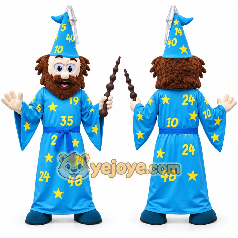 Cartoon Wizard Mascot Costume Adult Full Body Plush Character Costume Cartoon Wizard Mascot Costume Adult Full Body Plush Character Costume