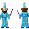 Cartoon Wizard Mascot Costume Adult Full Body Plush Character Costume