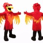 Red Phoenix Mascot Costume Adult Full Body Fire Bird Character Suit