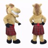 Horse Mascot Costume Adult Scottish Kilt Character Costume