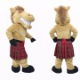 Horse Mascot Costume Adult Scottish Kilt Character Costume