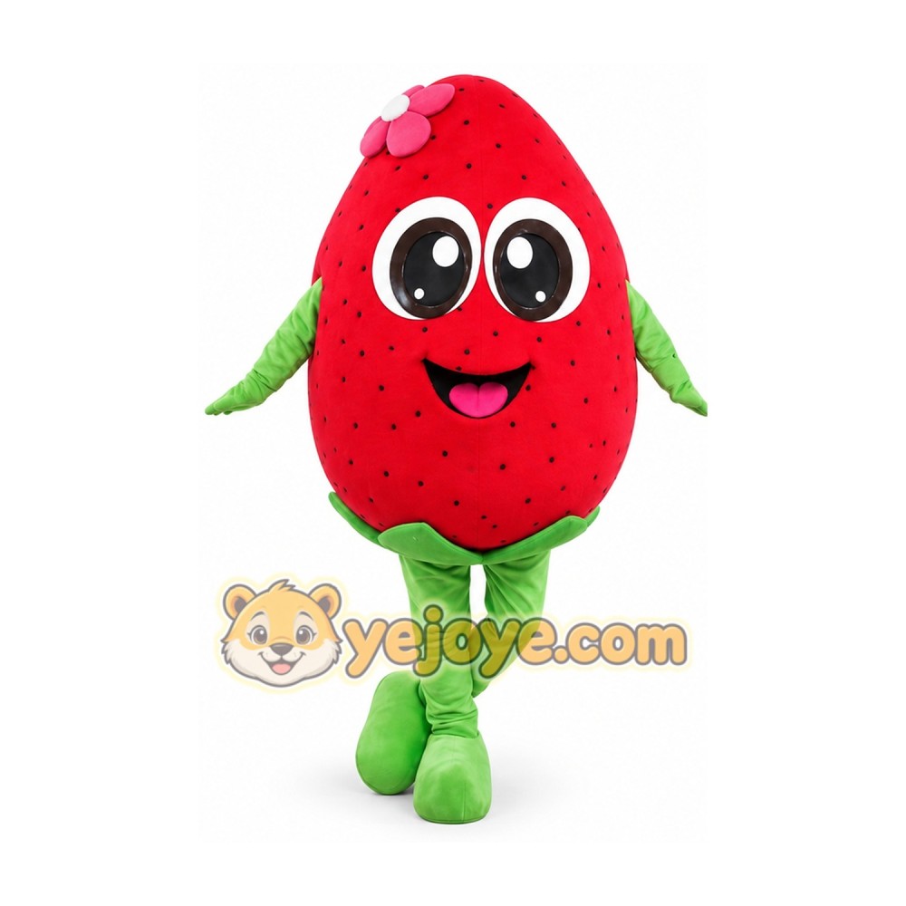 Strawberry Mascot Costume Adult Size Full Body Plush Fruit Costume Strawberry Mascot Costume Adult Size Full Body Plush Fruit Costume