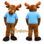 Cartoon Moose Mascot Costume Adult Full Body Plush Character Costume