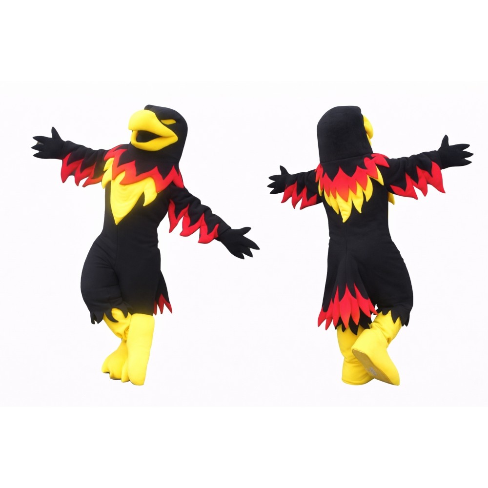 Flame Eagle Mascot Costume Adult Full Body Plush Character Costume