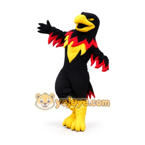 Flame Eagle Mascot Costume Adult Full Body Plush Character Costume