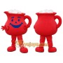 Red Drink Pitcher Mascot Costume Adult Full Body Cartoon Beverage Character Suit