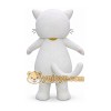 White Serious Catty Mascot Costume Cat Costume
