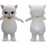 White Serious Catty Mascot Costume Cat Costume
