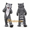 Gray Wolf Mascot Costume Adult Full Body Furry Animal Character Suit Gray Wolf Mascot Costume Adult Full Body Furry Animal Character Suit