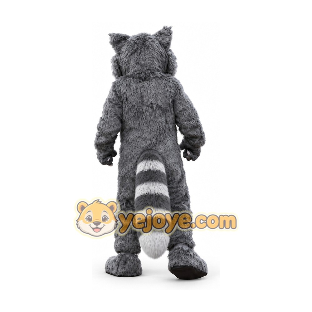 Gray Wolf Mascot Costume Adult Full Body Furry Animal Character Suit Gray Wolf Mascot Costume Adult Full Body Furry Animal Character Suit