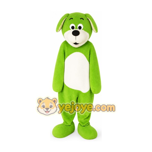 Green Dog Mascot Costume Adult Size Full Body Plush Animal Costume Green Dog Mascot Costume Adult Size Full Body Plush Animal Costume