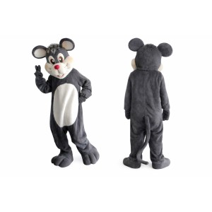 Grey Mouse Mascot Costume Adult Size Full Body Plush Animal Costume
