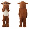Brown Cow Mascot Costume Adult Size Full Body Plush Animal Costume