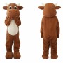 Brown Cow Mascot Costume Adult Size Full Body Plush Animal Costume