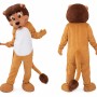 Brown Lion Tail Mascot Costume Adult Full Body Plush Animal Suit