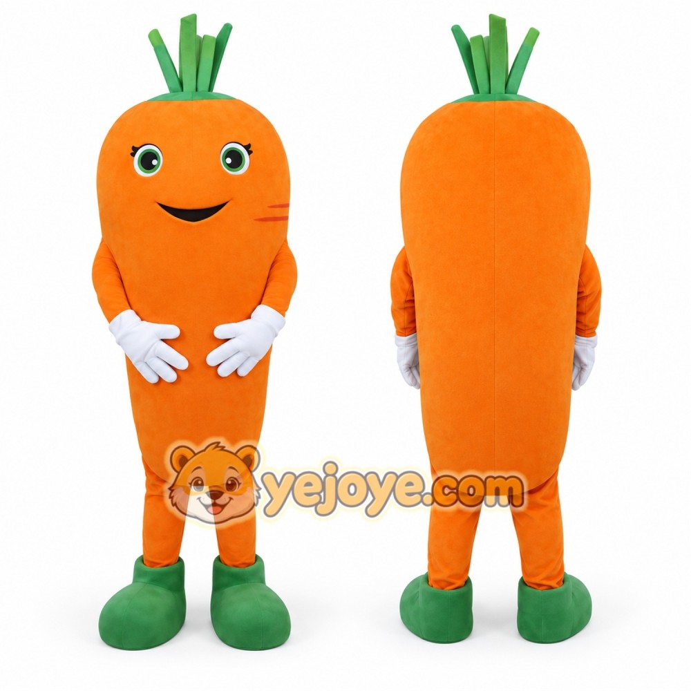 Carrot Mascot Costume Adult Size Full Body Plush Vegetable Costume Carrot Mascot Costume Adult Size Full Body Plush Vegetable Costume