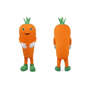 Carrot Mascot Costume Adult Size Full Body Plush Vegetable Costume