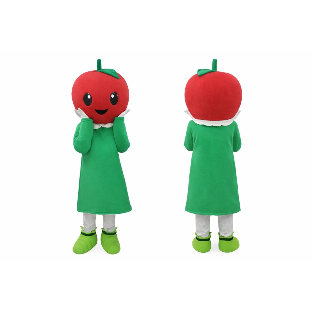 Apple Mascot Costume Adult Size Full Body Plush Fruit Costume