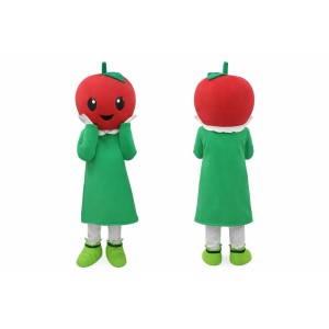 Apple Mascot Costume Adult Size Full Body Plush Fruit Costume