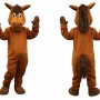 Brown Horse Mascot Costume Adult Size Full Body Plush Animal Costume