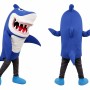 Blue Shark Mascot Costume Adult Size Full Body Plush Animal Costume