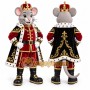 King Rat Mascot Costume with Crown Royal Mouse Character Full Body Outfit