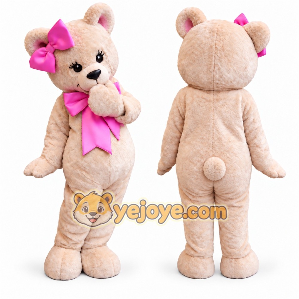 Teddy Bear Mascot Costume Adult Cute Bear Character Outfit for Party Halloween Event Teddy Bear Mascot Costume Adult Cute Bear Character Outfit for Party Halloween Event