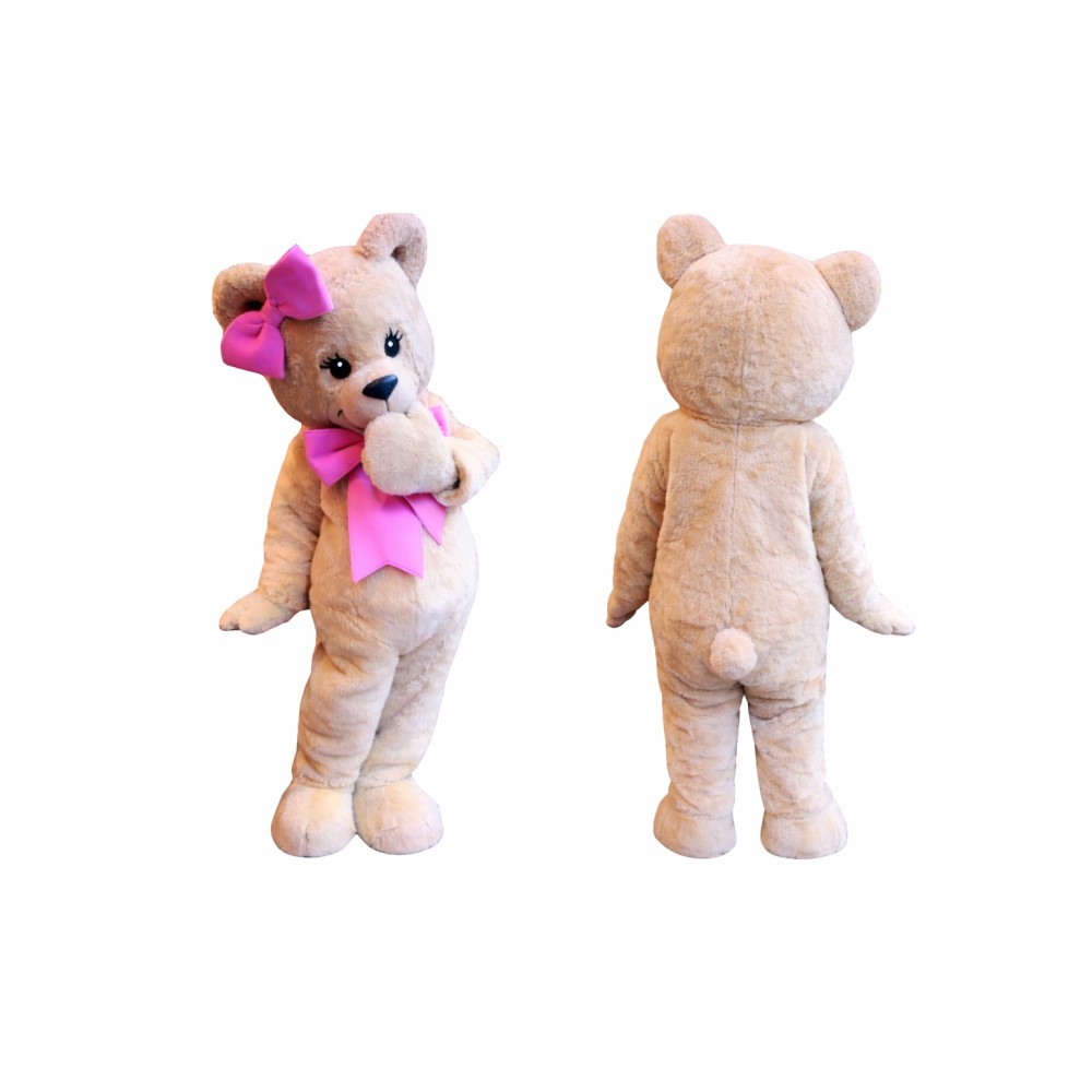 Teddy Bear Mascot Costume Adult Cute Bear Character Outfit for Party Halloween Event