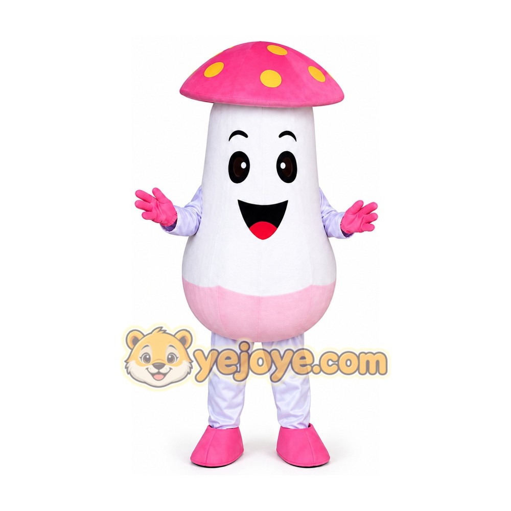 Mushroom Mascot Costume Adult Cute Mushroom Character Outfit for Party Halloween Event Mushroom Mascot Costume Adult Cute Mushroom Character Outfit for Party Halloween Event