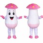 Mushroom Mascot Costume Adult Cute Mushroom Character Outfit for Party Halloween Event