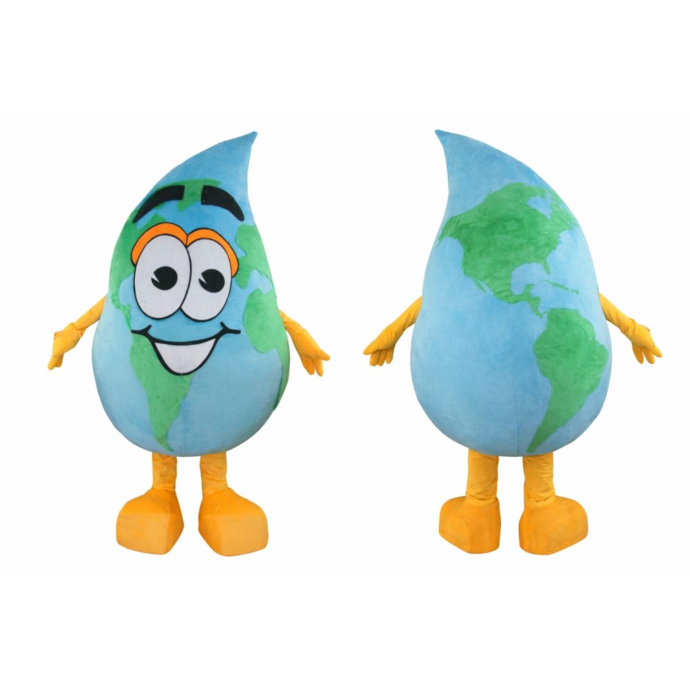 Cartoon Earth Mascot Costume Adult Planet Character Outfit for Party Halloween Event Promotion