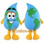 Cartoon Earth Mascot Costume Adult Planet Character Outfit for Party Halloween Event Promotion