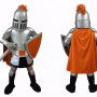 Knight Mascot Costume with Shield & Sword Medieval Warrior Full Body Character Outfit