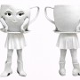White Teacup Mascot Costume Adult Cartoon Cup Character Outfit for Party Event Promotion