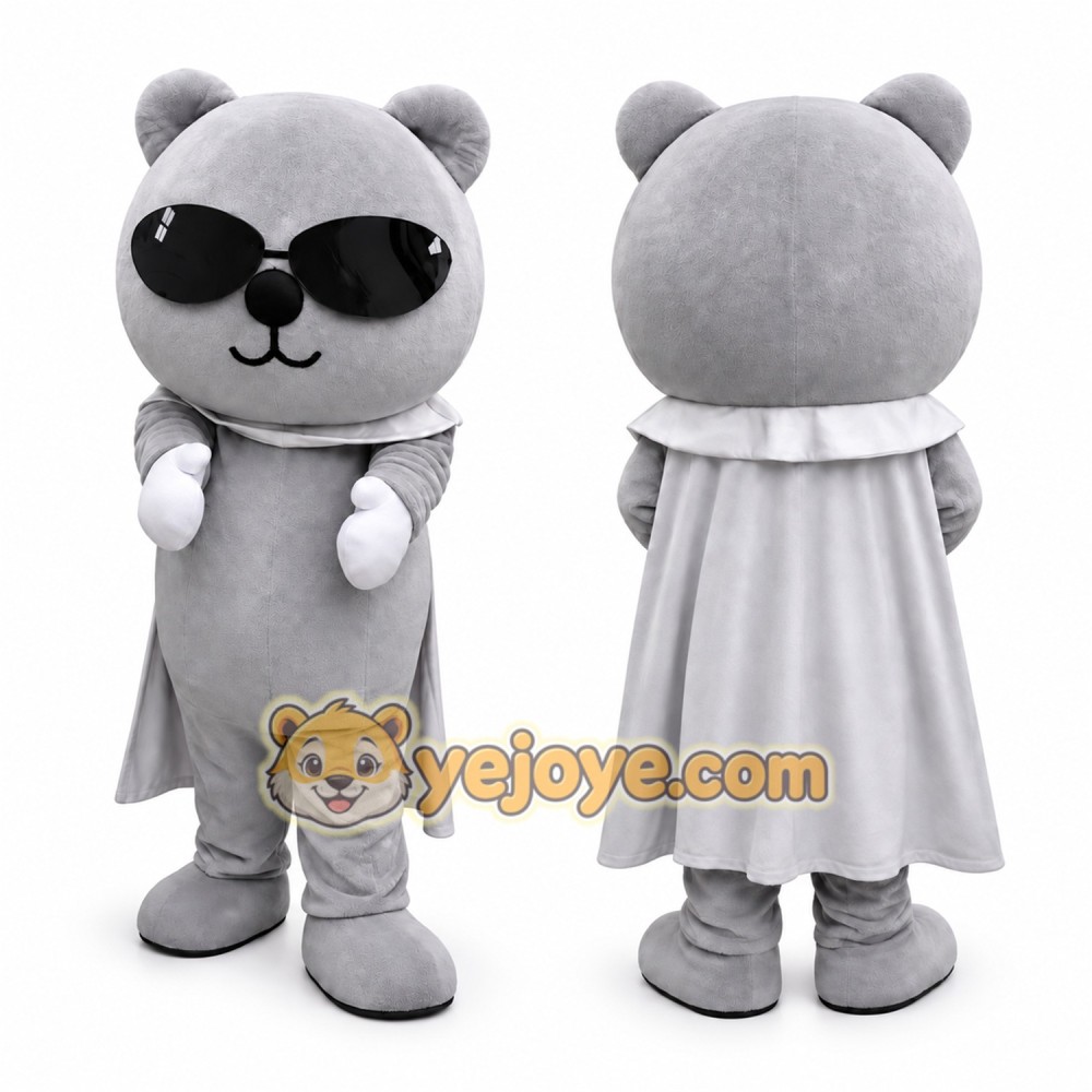 Cool Bear Mascot Costume Adult Full Body Cartoon Animal Character Suit Cool Bear Mascot Costume Adult Full Body Cartoon Animal Character Suit
