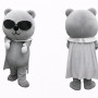 Cool Bear Mascot Costume Adult Full Body Cartoon Animal Character Suit