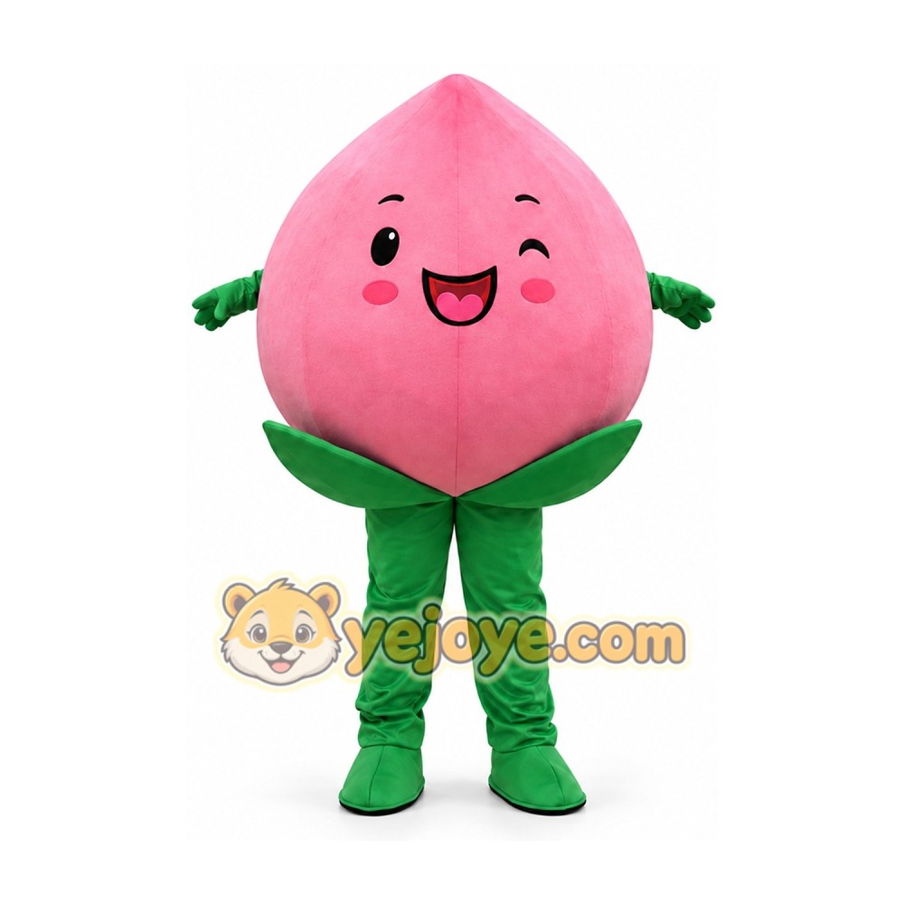 Adult Peach Mascot Costume Cartoon Fruit Character Suit for Party Events Promotion Adult Peach Mascot Costume Cartoon Fruit Character Suit for Party Events Promotion