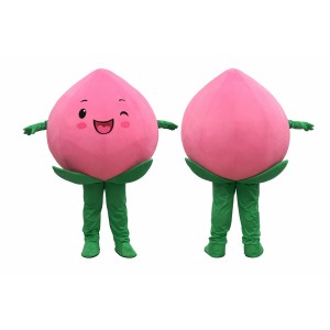 Adult Peach Mascot Costume Cartoon Fruit Character Suit for Party Events Promotion