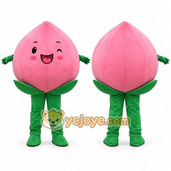 Adult Peach Mascot Costume Cartoon Fruit Character Suit for Party Events Promotion