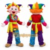Colorful Jester Mascot Costume Adult Full Body Cartoon Clown Character Suit Colorful Jester Mascot Costume Adult Full Body Cartoon Clown Character Suit