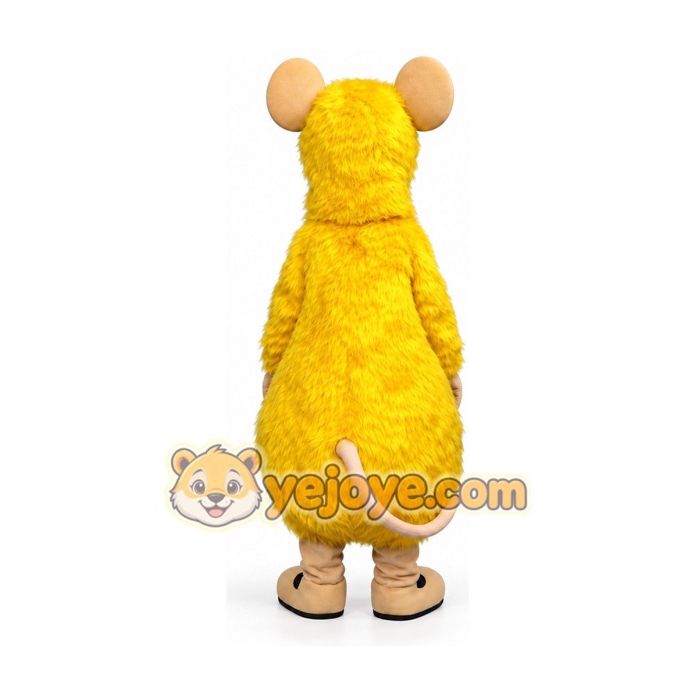 Adult Yellow Mouse Mascot Costume Full Body Cartoon Rodent Character Outfit for Events, Parties & Promotions