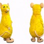 Adult Yellow Mouse Mascot Costume Full Body Cartoon Rodent Character Outfit for Events, Parties & Promotions