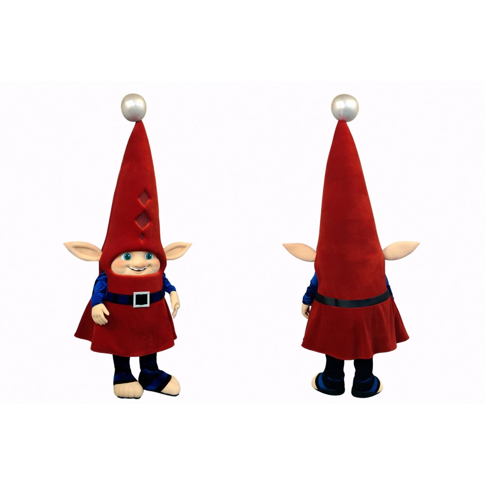 Adult Christmas Elf Mascot Costume Full Body Santa Helper Character Outfit for Holiday Events & Promotions