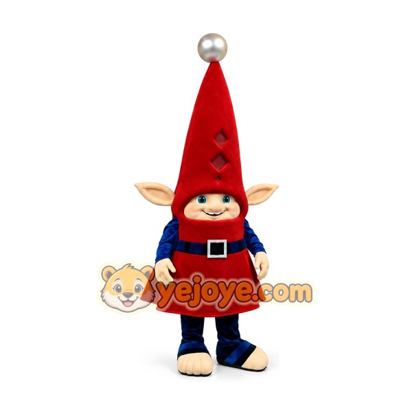 Adult Christmas Elf Mascot Costume Full Body Santa Helper Character Outfit for Holiday Events & Promotions