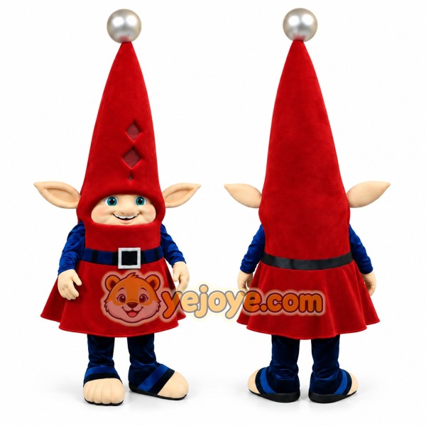 Adult Christmas Elf Mascot Costume Full Body Santa Helper Character Outfit for Holiday Events & Promotions