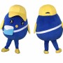 Blue Bird Mascot Costume Adult Cartoon Bird Character Suit for Party Halloween Event