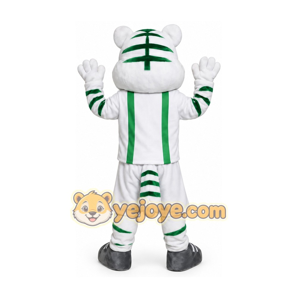 Cute White Tiger Mascot Costume Adult Cartoon Tiger Character Outfit for Party Halloween Event Cute White Tiger Mascot Costume Adult Cartoon Tiger Character Outfit for Party Halloween Event