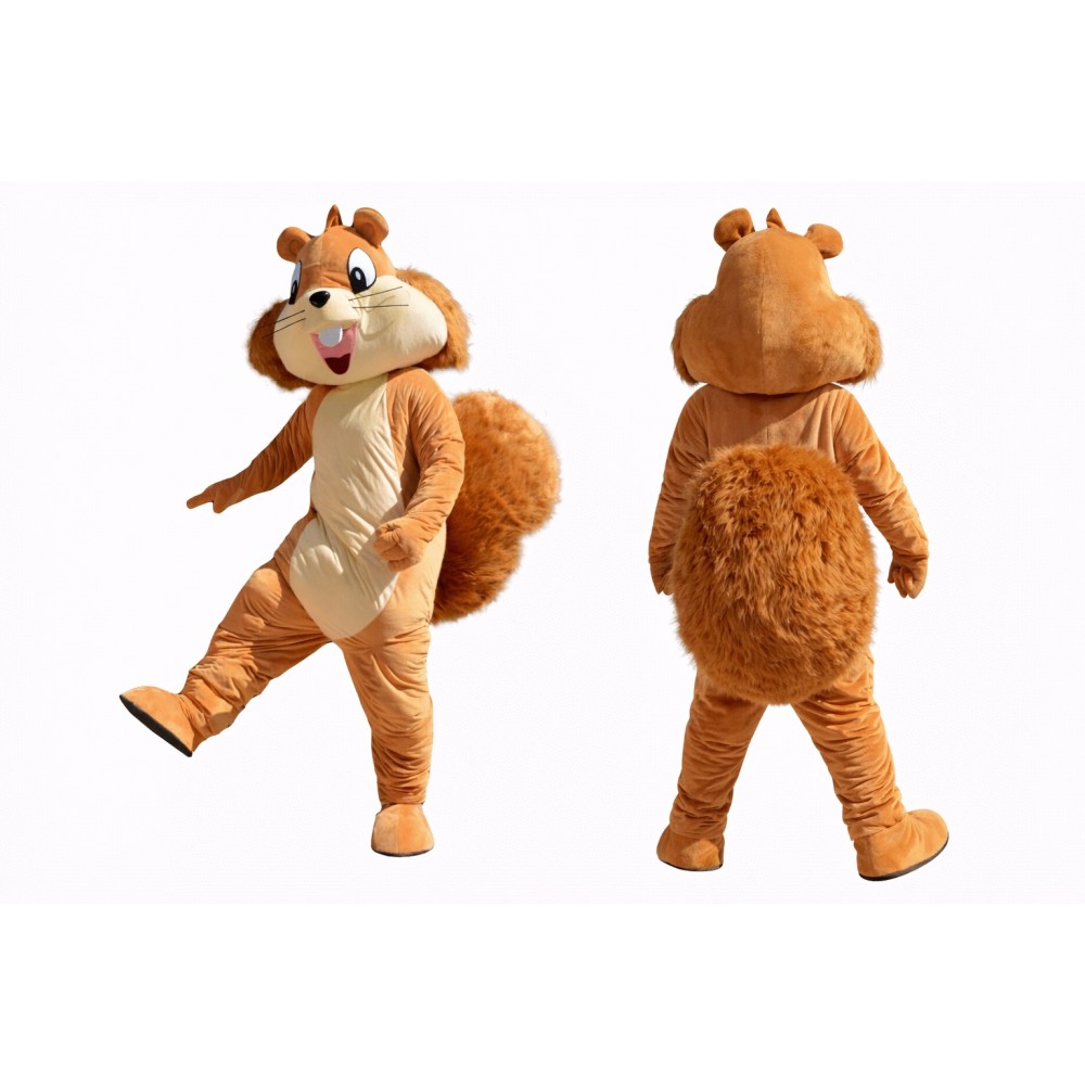 Squirrel Mascot Costume Full Body Cartoon Chipmunk Character Outfit