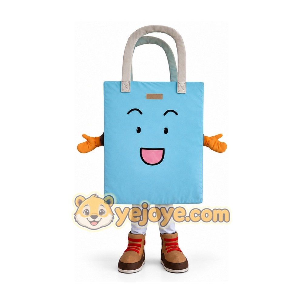 Cartoon Tote Bag Mascot Costume Adult Shopping Bag Character Outfit for Party Event Promotion Halloween Cartoon Tote Bag Mascot Costume Adult Shopping Bag Character Outfit for Party Event Promotion Halloween
