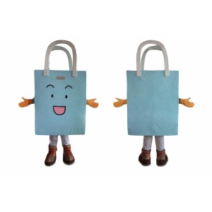 Cartoon Tote Bag Mascot Costume Adult Shopping Bag Character Outfit for Party Event Promotion Halloween